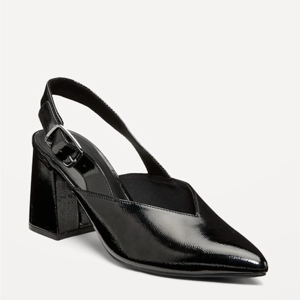 Elegant Black Slingback Heels